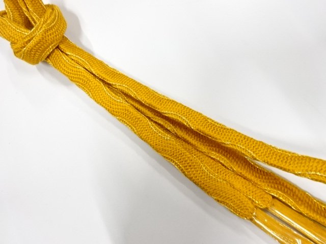 JAPANESE KIMONO / UNUSED HAND-TIED OBIJIME
